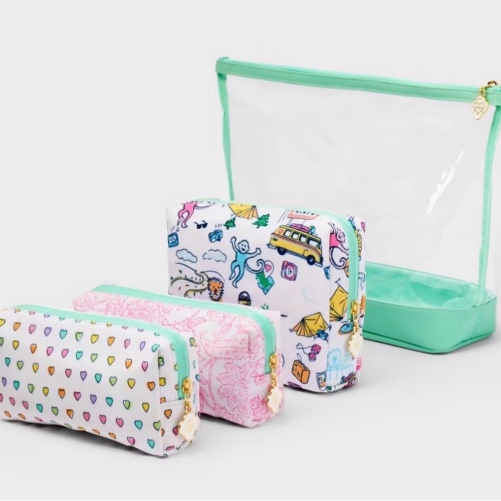 Roller Rabbit Target 4 piece Travel Cosmetic Bag Set